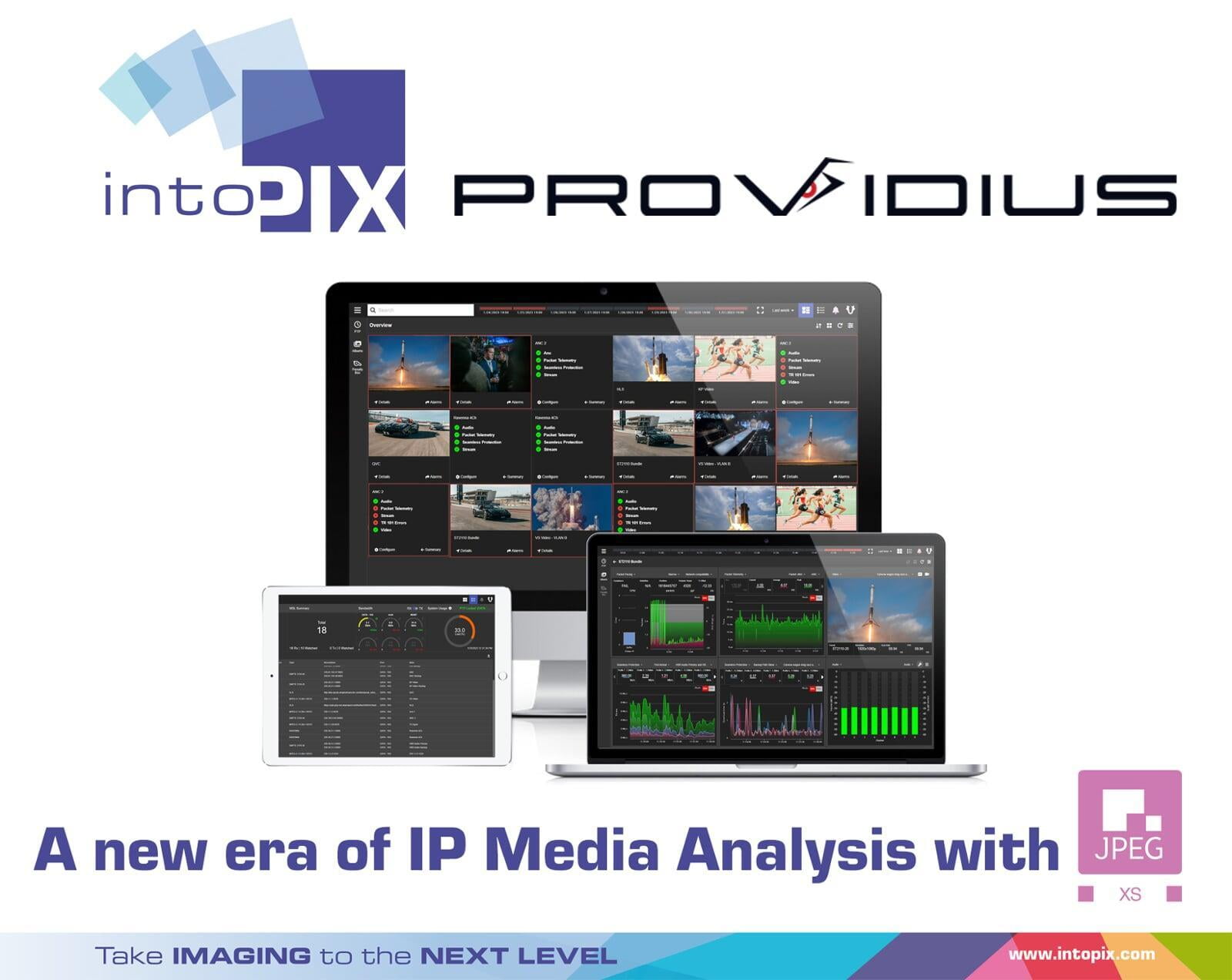 Providius增加了改变游戏规则的intoPIX JPEG  XS编解码器，预示着IP 媒体分析的新时代。